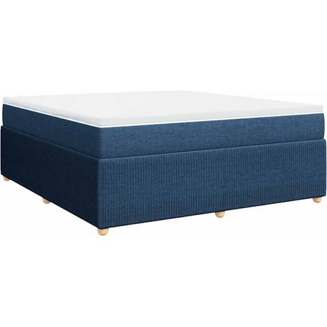 Maison Exclusive - Boxspringbett mit Matratze Blau 180x200 cm Sto (1/5)