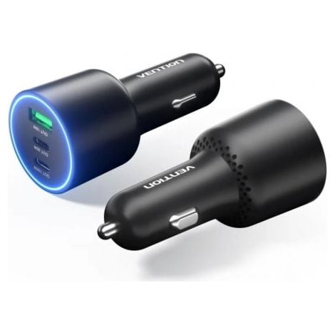 Cargador de Coche Vention FFPB0/ 2xUSB-Tipo C/ 1xUSB/ 165W