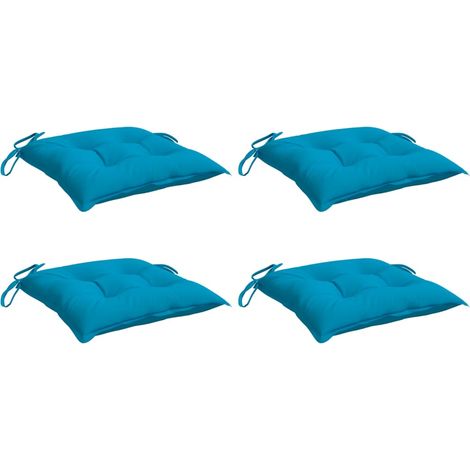 vidaXL Cuscini per Pallet 4 pz Azzurri 50x50x7 cm in Tessuto Oxford