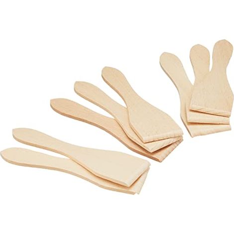 Set di 8 spatole in legno - Utili multipli per razzlette, fonue LaGrange AC509100 (1/4)