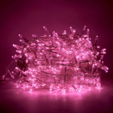 Guirnalda berry bulb multifunción, para uso exterior, luz roja, 500 leds, 10 m