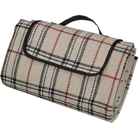 Coperta da picnic Cilio Weekend, 145x130 cm, impermeabile, beige (1/2)