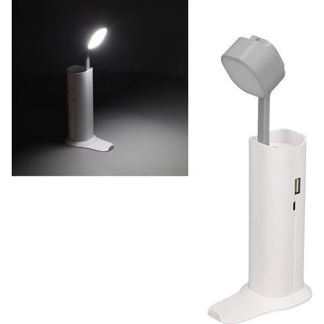 Kompakte und tragbare externe Batterie, augenschonende Schreibtischlampe, Mini-Taschenlampe für den Außenbereich, Schlafzimmer, USB-aufladbar, 4500 mAh. (1/5)