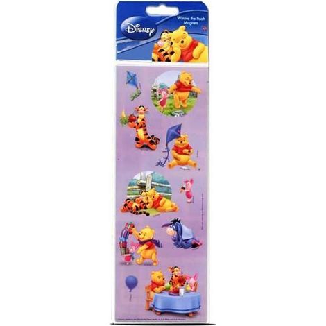 Lot 12 paquet aimants winnie l'ourson magnet réfrigérateur congélateur,autocollants - Longueur 29.5 x Profondeur 10.5 cm (1/4)