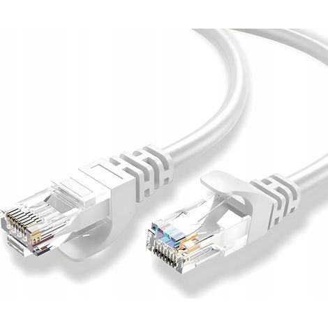 Câble de brassage Montis U/UTP 5e RJ45 / RJ45 40 m blanc (1/5)