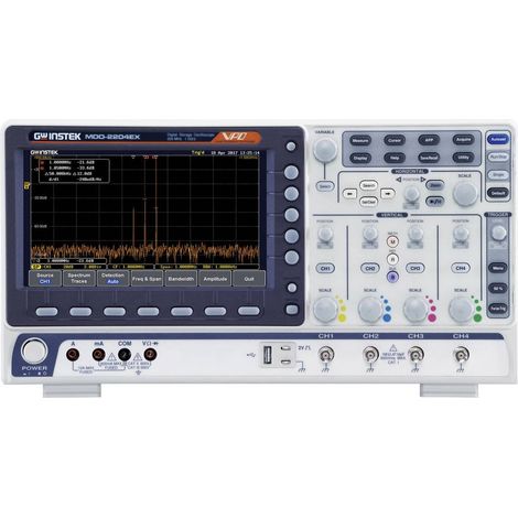 GW Instek MDO-2204EX Oscilloscopio digitale 200 MHz 1 Gsa/s 10 Mpts 8 Bit Memoria digitale (DSO), Analizzatore di spett (1/2)