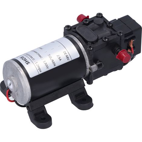 Pompe à diaphragme intelligente DC 48V 120W, débit 7.0L/min, haute pression pour atomisation automatique (1/5)