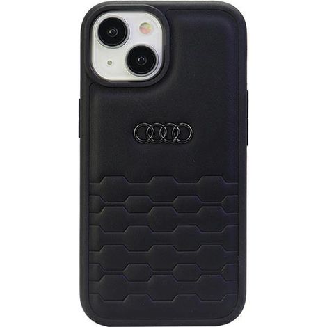 Coque rigide Audi GT en similicuir noir pour iPhone 15 Plus / 14 Plus 6,7 pouces AU-TPUPCIP15M-GT/D2-BK (1/5)
