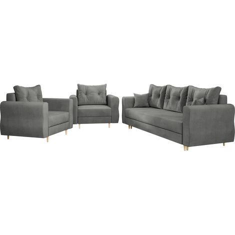 Conjunto de muebles tapizado Veldala 106, Manila 16, Función de descanso, 0, Almacenaje, Tapiz (1/5)