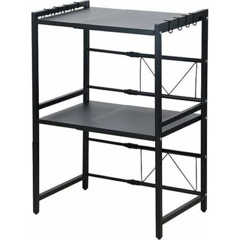 Étagère extensible 2 niveaux pour micro-ondes (1/4)