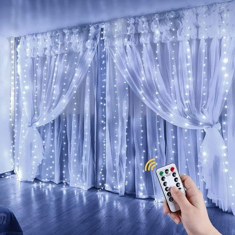 Rideau lumineux 3m x 3m - Guirlande LED USB 300 lumières (1/5)