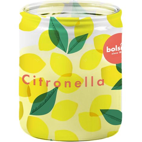 Bolsius Duftkerze Citronella 8 cm im Glas Duftkerze