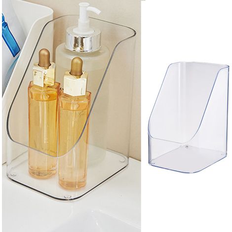 Abgeschrägte, transparente Aufbewahrungsbox / Kosmetik- und Accessoire-Organizer / Modell CBX-2024 (1/5)
