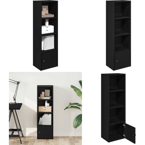 vidaXL Bücherregal Schwarz Eichen-Optik 31x24x102 cm Holzwerkstoff (1/5)
