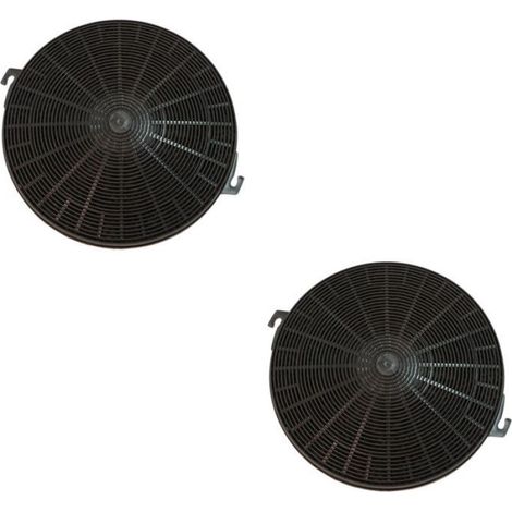 Lot de deux filtres charbon type 211 CHF211 210X26 mm Hotte FCH240 480181700942 FAURE, FAGOR, ARTHUR MARTIN ELECTROLUX, CANDY, BRAN