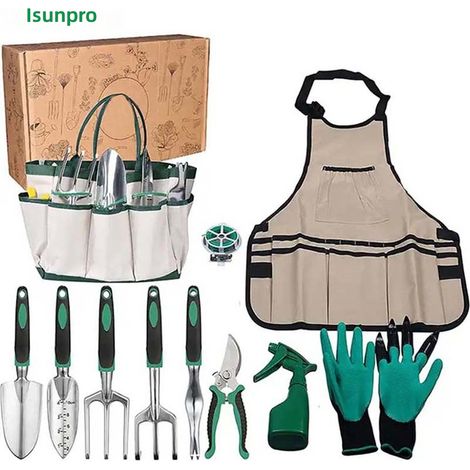 Ensemble de 11 outils jardin en alliage d'aluminium pour l'entretien extérieur la maison (1/5)