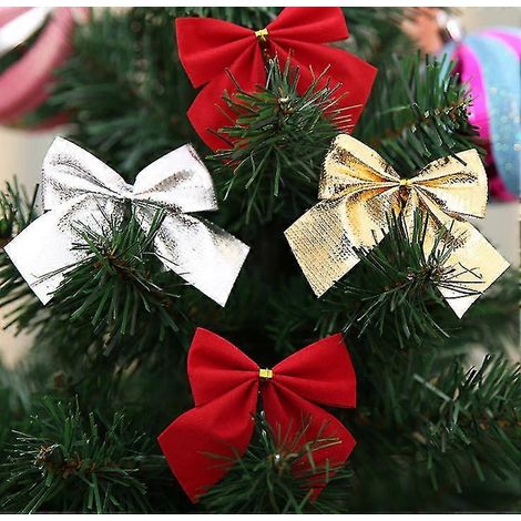 Mini-Schleifen für den Weihnachtsbaum, 6 cm (2,36 Zoll), 3 Farben (1/2)