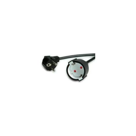 Value Cavo elettrico nero 10 metri 230V 16A maschio femmina (1/2)