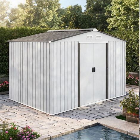 Abri de jardin en aço Galvanizado 277 x 195 x 192 cm (1/5)