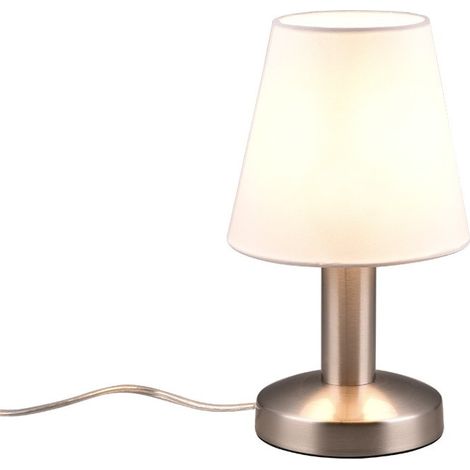 MATS II LAMPADA ACCIAIO PARALUME BIANCO H.24CM 1 LUCE ATTACCO E14 (1/3)