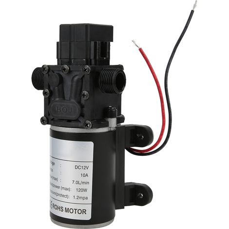 Pompe à membrane intelligente haute pression FL3216 12V DC 120W 7L/min 10mm sortie d'eau à droite (1/5)