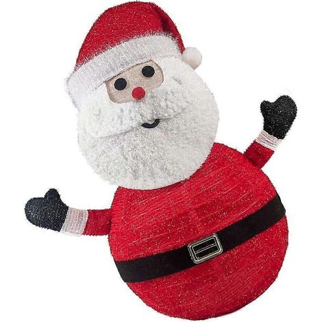 Décoration de Noël artisanale – Lanterne suspendue avec guirlande lumineuse, Père Noël pour fête de Noël (1/4)