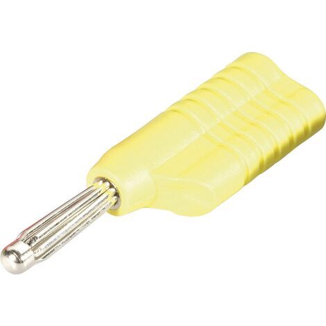 Fiche banane Schnepp S 4041 L ge mâle, droit Ø de la broche: 4 mm jaune 1 pc(s) (1/4)