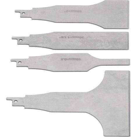 4 lames de scie alternative multifonctionnelles en acier inoxydable pour le nettoyage des carreaux et des sols en béton (1/5)