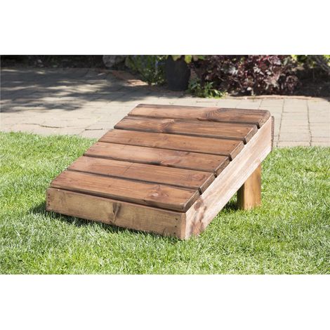 Charles Taylor Wooden Footstool Stool Ottoman Foot Rest FP (1/3)