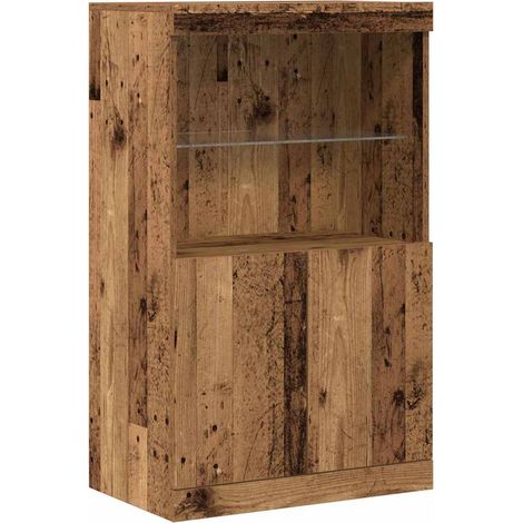 Maison Exclusive - Madia LED Marrone 60 x 37 x 100 cm Legno multistrato