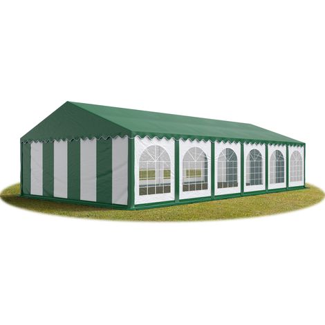 6x12 mTendone per feste PREMIUM PVC verde 100% impermeabile Gazebo da giardino Tendone da esterno Tenda party (1/4)