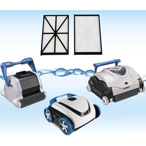 Poweka RCX70101PAK2 Lot de 2 Cartouches de Filtre de Rechange Compatibles avec Hayward Aqua Vac QC SharkVac et TigerShark Robot Purificateur de Piscine (2 Pièces) (1/4)