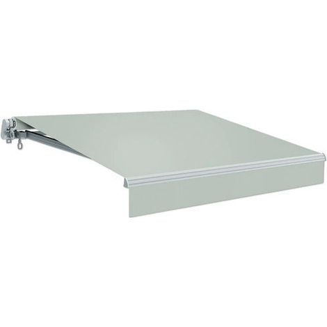 [GEBRAUCHT] B-Ware MarkiseX Gelenkarmmarkise Sonnenschutz Markise 5x3 Stoff hellgrau Lotuseffekt (1/2)