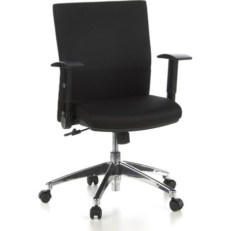 Siège de bureau / Siège pivotant LAGUNA PRO, tissu noir hjh OFFICE