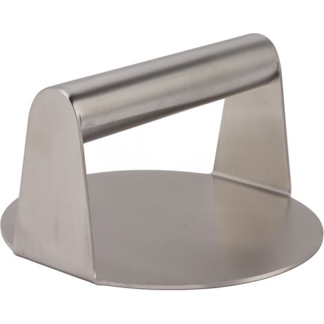 Burgerpresse aus Edelstahl, verstellbar und antihaftbeschichtet – ideal für Fleisch und Gemüse – 12,5 x 2,5 x 7 cm (1/5)