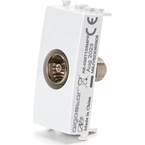 PRESA TV PASSANTE AVP - BIANCO MM 9,5 - 8 pezzi