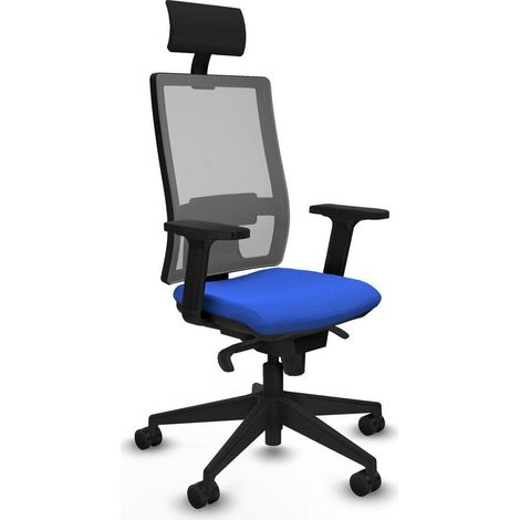 Piqueras y Crespo Horna Chaise de bureau bleu confortable (1/3)
