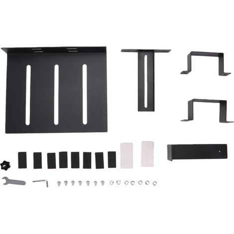 Support PC sous le bureau, sécurisé, antirouille, robuste pour ordinateur 80x50 (1/5)