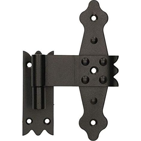 KOTARBAU Bande de croix centrale 160 mm avec lobes de chargement et bande de fenêtre pliable avec revêtement en poudre Noir Charnières meubles Portes (1/5)