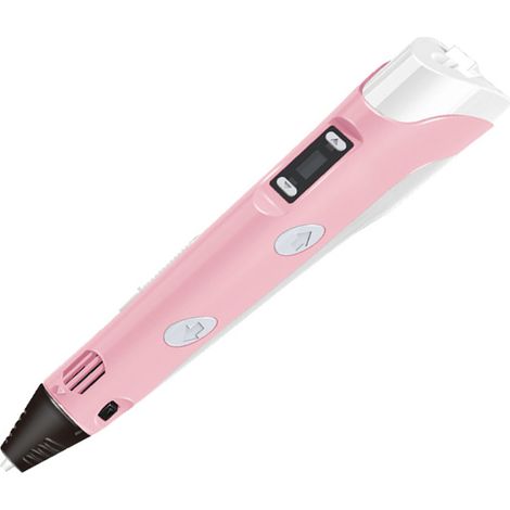 Stylo 3D pour enfants, kit de dessin éducatif 3D avec filament, jouet créatif pour école primaire, cadeau d'anniversaire, stylo magique (couleur aléatoire), emballage anglais, inclus câble et consomma (1/5)