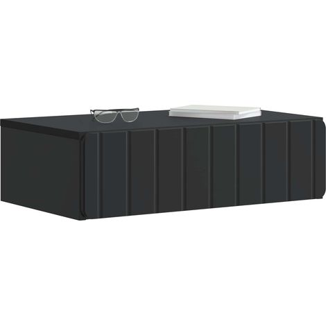 Maison Exclusive - Tavolino da Parete Laterale Nero 59 x 34,5 x 17 cm