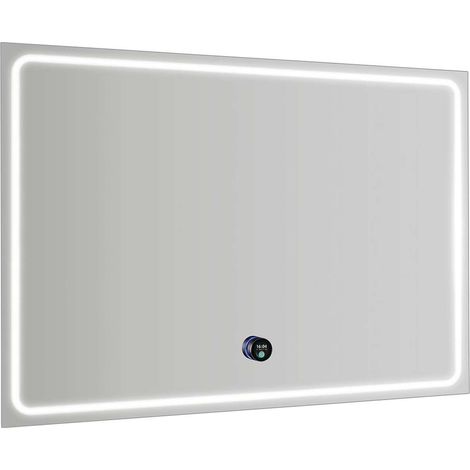 Sapho Gemini - Spiegel mit LED-Beleuchtung und Beheizung, 100x70 cm, Berührungssensor GM100K (1/5)