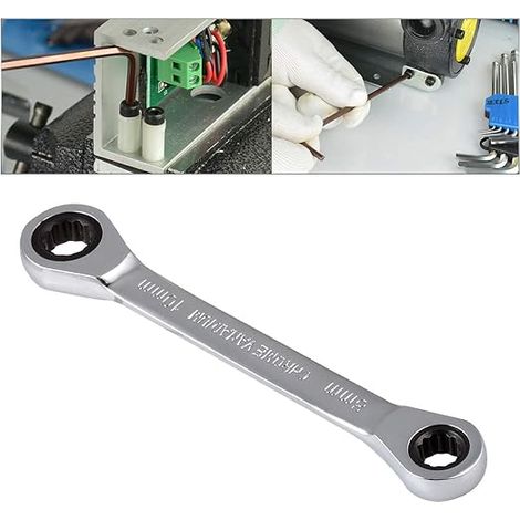 Ahlsen Doppelseitiger Ratschenschlüssel, Handwerkzeuge für 8–10 mm Handschlüssel (1/5)