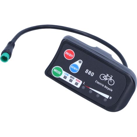Compteur LCD KT‑LED880 pour vélo électrique 36V 48V, écran de contrôle VAE
