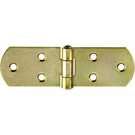 MASIDEF-CONNEX- CERNIERE A BISCOTTO ZINCATE GIALLE 300X38mm