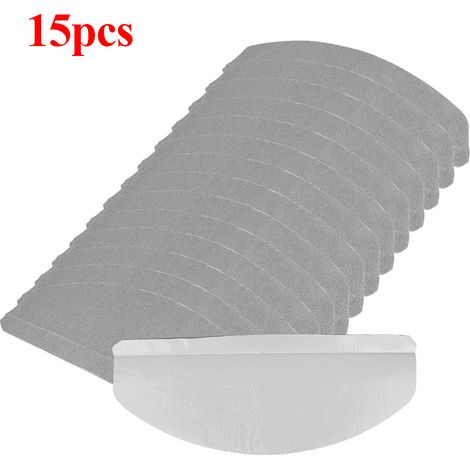15 tlg Stufenmatten Treppenmatten Treppenteppich Treppenschutz 65x21x4cm Halbrund Grau