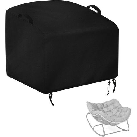 Schutzhülle für Eierstühle im Außenbereich: 117 cm L x 97 cm B x 48 cm H Wasserdichte Schutzhülle für Terrassenstühle, geeignet für Papasan- und Rattan-Liegestühle im Innenbereich