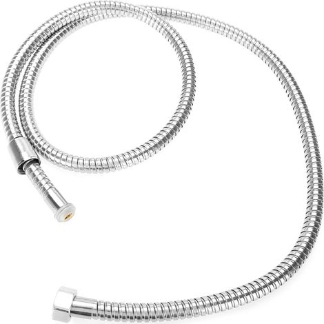 Beyamis Tuyau de douche flexible de 1,5 m avec raccord lisse et pommeau de douche pour salle de bain (1/5)