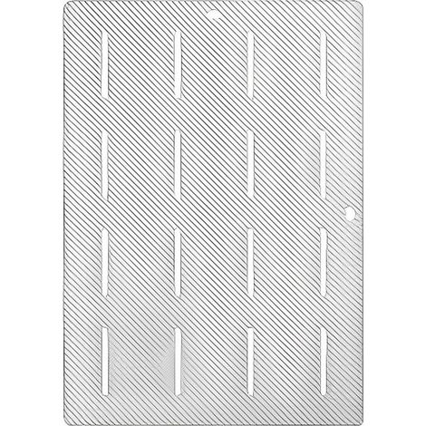Tapis de bain antidérapant, tapis de douche doux à séchage rapide, tapis de bain blanc (1/5)