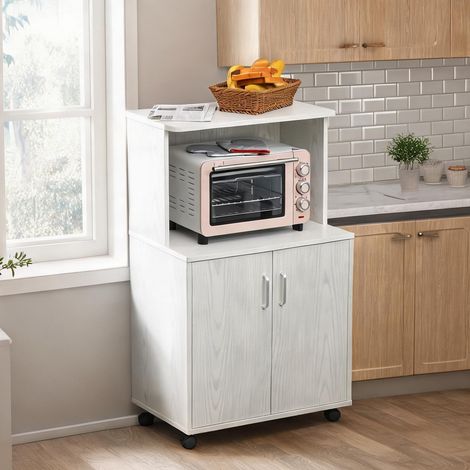 Buffet blanc en panneaux de particules 60 x 40 x 97 cm (1/5)